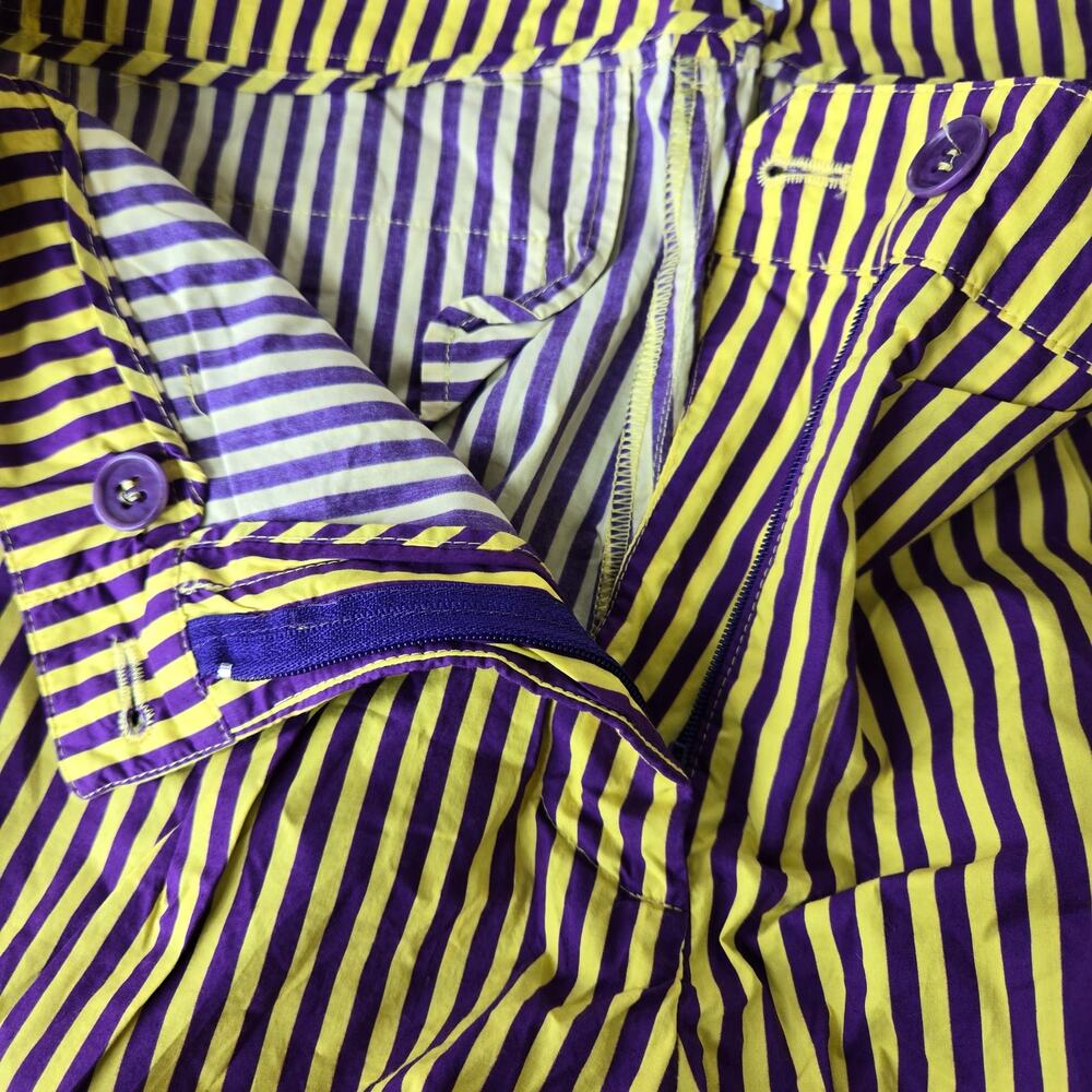 P.A.R.O.S.H. Purple Yellow Stripe Shorts Size XS - Picture 8 of 11